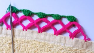 How To Crochet For Beginners Beautiful design👌|Beginners Crochet Lace Pattern||Beginners Crochet⭐