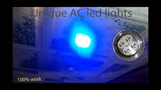 how to make a unique AC led lights । diy led light projects । led lights decoration ideas room