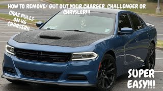 HOW TO REMOVE SEATS/ GUT OUT YOUR CHARGER, CHALLENGER AND CHRYSLER 300!!!CRAZY PULLS!! 125 4TH GEAR!