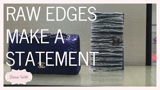 SEWING TIP: Leave Your Edges Raw For A Unique Style