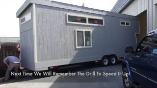 Moving a 28ft Tiny House  Using The Trailer Valet XL