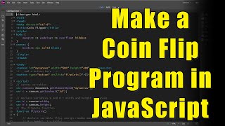 Make a Coin Flip Program in Javascript [Tutorial for Beginners]