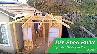 DIY shed build Ep6 Building the Roof