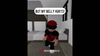 When little brother lies about being sick..🫢🤣 #robloxshorts #roblox #brookhavenfunny #robloxfunny