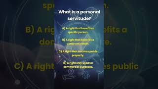 Pop Quiz: What is a Personal Servitude? #notarizedbycristy #notarypublic #louisiananotary