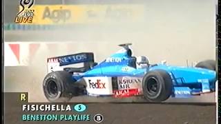 F1 France 1998 Warm-Up Fisichella spins (DF1)