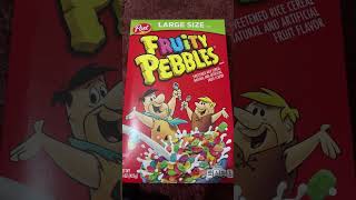 The BEST Cereal! #shorts #fruitypebbles #cereal #fredflintstone #theflintstones #barney #post