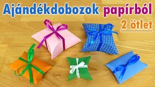 Ajándékdobozok papírból - 2 szuper ötlet | Manó kuckó