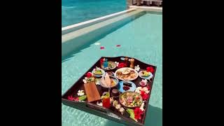 Floating Breakfast at Kudadoo Maldives