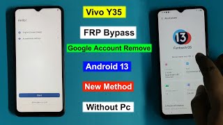 Vivo Y35 FRP Bypass Android 13 | Google Account Unlock Vivo Y35 | Vivo Y35 Gmail Lock Remove 2023