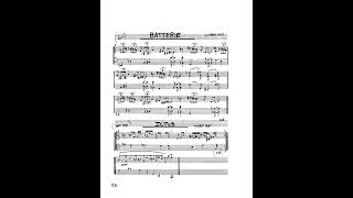 real book solo piano: batterie aka walking batterie woman (Carla Bley)