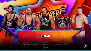 WWE 2K23 LA Knight vs Bron Breakker vs Jey Uso vs Ilja Dragunov vs Kevin Nash