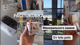 Распоковка минерального камня от lolo pets|Для попугая.