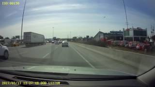 Driving in Ontario: Vaughan Mills (Vaughan) to King and Dufferin (Toronto)