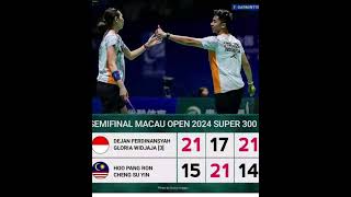 Lolos Final Macau Open 2024 Setelah Dejan Gloria Kalahkan Ganda Malaysia