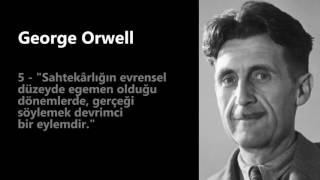 George Orwell   Tarihe Damga Vuran 10 Sözü