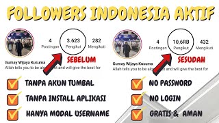 Cara Menambah Followers Instagram Gratis Indonesia Aktif Tanpa Akun Tumbal Permanen 2022