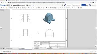 multiview iso drawing onshape