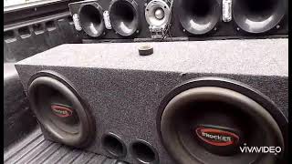 sub shocker 850 RMS  tocando eletrônica