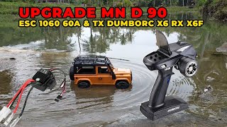 UPGRADE MN D90 ESC 1060 REMOTE TRANSMITTER DUMBORC X6 MAIN DEKET KALI | #TemanMainRC