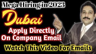 Jobs in Dubai Today 2023| Dubai Jobs Today | UAE Jobs Today 2023