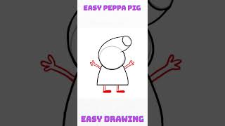 Easy to draw Peppa pig #drawingtutorials #easytodraw