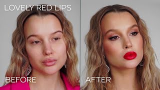 Создаем "LOVELY RED LIPS" макияж |  ПОШАГОВАЯ ИНСТРУКЦИЯ