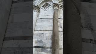 Leaning Tower of Pisa entrance close lookup #italy#pisatower#holiday