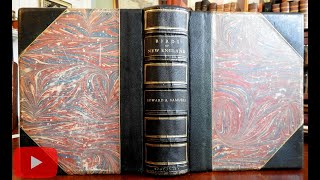 Birds of New England 1868 Monumental Illustrated Leather Book | Brian DiMambro Virtual Book Tour