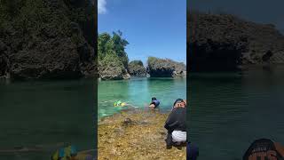 Crystal clear, aquatic blue pools at Magpupungko #siargao #rockpools #nature #shorts