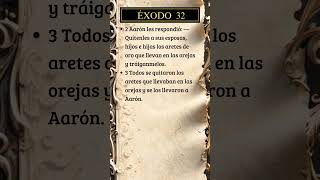 Éxodo 32, 2-3 #dios #biblia #versiculodeldia