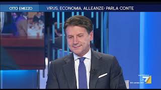 Giuseppe Conte dalla Gruber senza dialoghi