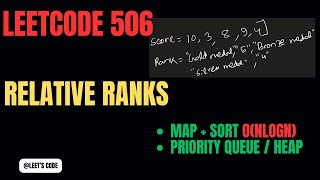 506. Relative Ranks | Map && Sorting | Heap | Priority queue | O(nlogn) | C++ | Array