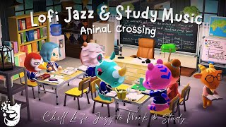 Study with Me 🌟｜Serene Lo-fi Jazz Chillhop｜Study & Work Music｜Cute Animal Crossing Ambience