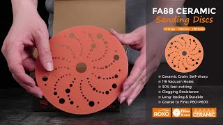 Fastplus 150mm ROXO Sanding Discs Multiholes for Orbital Sander