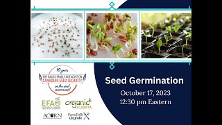 Seed Germination Webinar