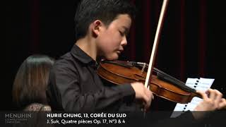 Nurie Chung performs Suk's Four Pieces, Nos. 3 and 4