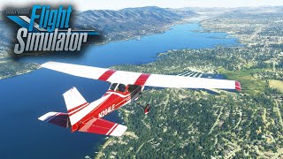 Amazing Freeware Big Bear Lake Scenery + Flooded Corona/Prado Dam Fix from Flightsimdude - MSFS 2020