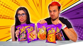 Probando TAKIS EXTRA PICANTES CON LYNA 🔥🥵