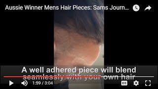 Real Hair Results! Sam's Replique Hair Piece Journey