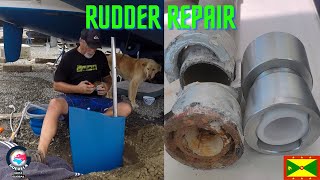 Leopard 39 Rudder Repair - Ep. 39