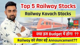 Top 5 Railway Stocks In India  | Railway Kavach Stocks |  Jayesh Khatri