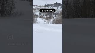 12 year old kid riding a 2023 Ski Doo Summit 850