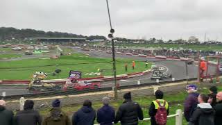 Brisca F1 heat 1 highlight clip Hednesford Hills Raceway 03/11