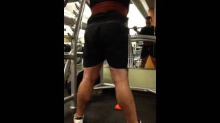 Squat 240 third set x 5