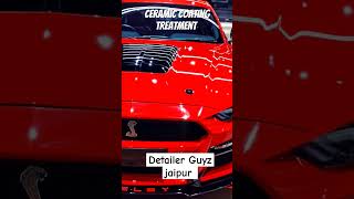 Ford Mustang GT Red 10H Ceramic coating treatment detailer Guyz jaipur #ceramiccoating