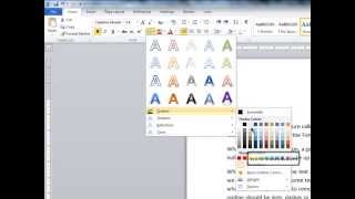 Text Effects In Word 2010