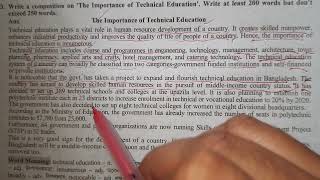 The importance of Technical Education composition writing