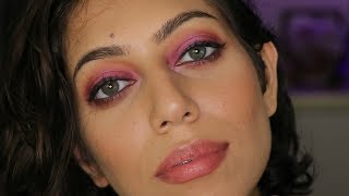 DIWALI pink makeup look !