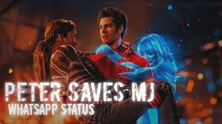 Peter saves MJ | Spider-Man No way Home | Marvel | Andrew Garfield | Tom Holland | Tobey Maguire |